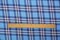 Blue-White Rayon Plaid Printed Challis Woven Fabric By the Yard
